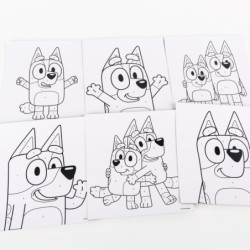 Set de papeleria  coloreable bluey - CI-2700001726 - Cerdá - BLUEY