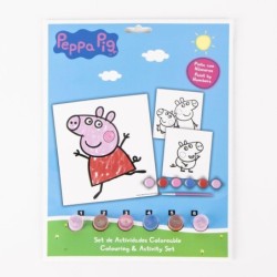 Set de papeleria  coloreable peppa pig - CI-2700001890 - Cerdá - PEPPA PIG