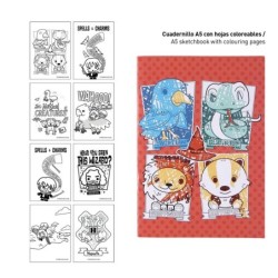 Set papeleria  coloreable harry potter - CI-2700000332 - Cerdá - HARRY POTTER