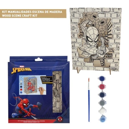 Figuras coloreables madera spiderman - CI-2700001728 - Cerdá - SPIDERMAN
