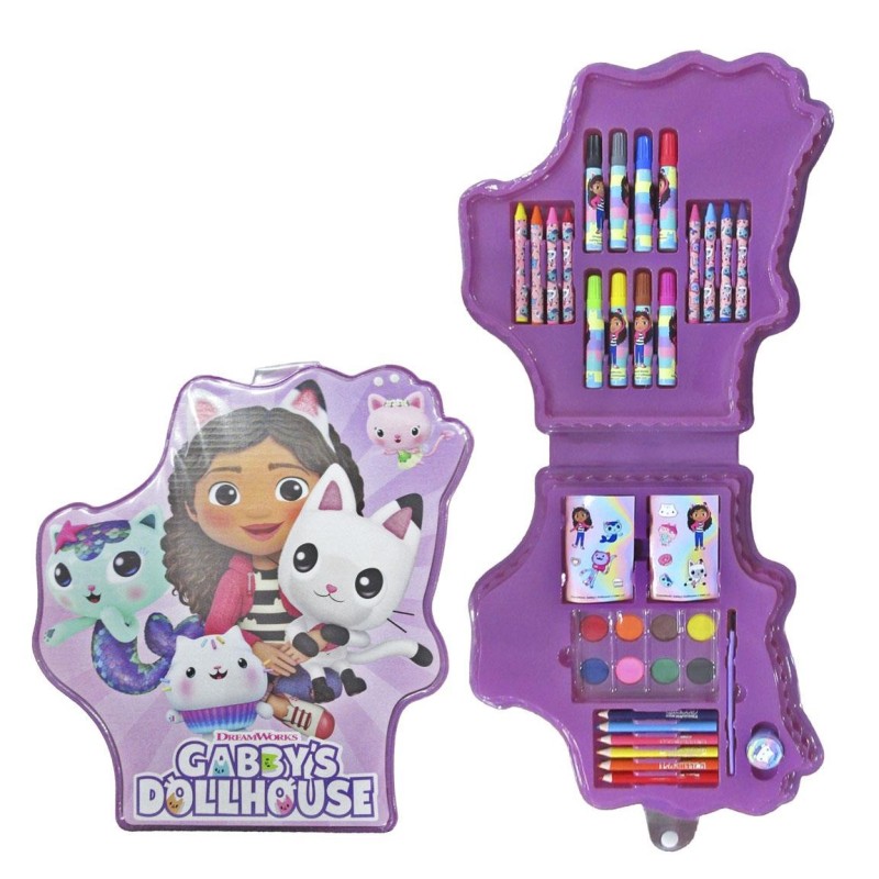 Set papeleria coloreable en caja  gabbys dollhouse - CI-2700001866 - Cerdá - GABBYÂ´S DOLLHOUSE