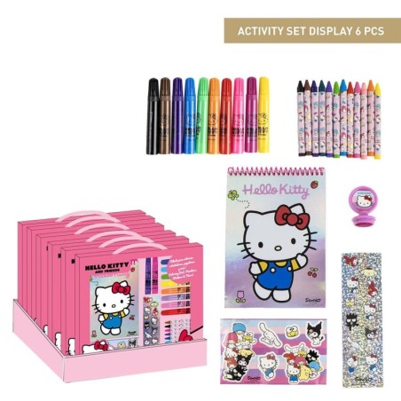 Display sobremesa set papeleria coloreable  hello kitty - CI-2700001795 - Cerdá - HELLO KITTY