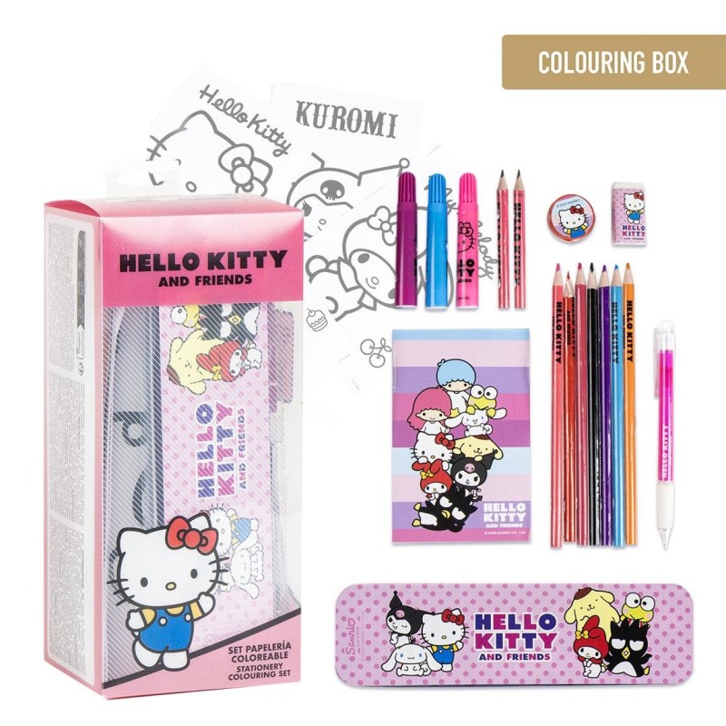 Set papeleria  coloreable hello kitty - CI-2700001789 - Cerdá - HELLO KITTY