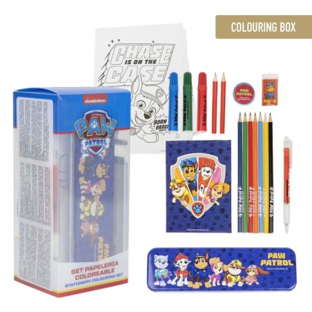 Set papeleria  coloreable paw patrol - CI-2700000837 - Cerdá - PAW PATROL