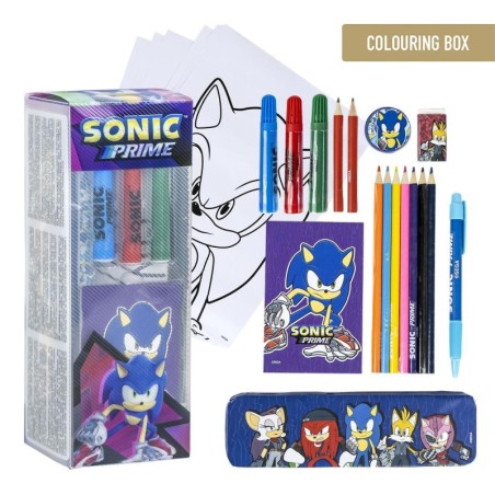 Set papeleria  coloreable sonic prime - CI-2700001223 - Cerdá - SONIC PRIME