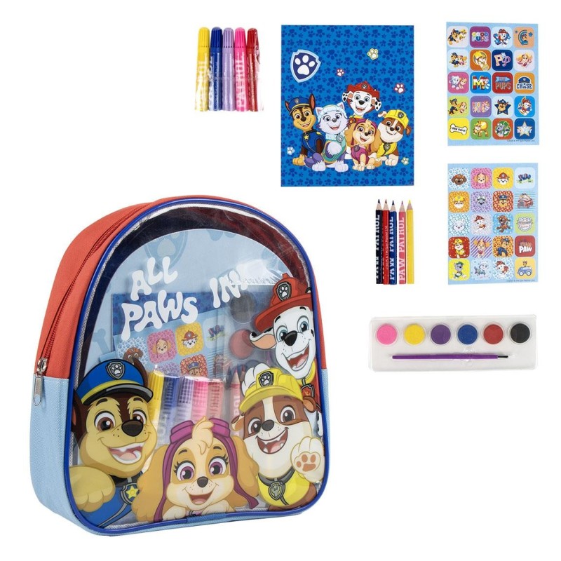 Mochila con coloreables   paw patrol - CI-2700001591 - Cerdá - PAW PATROL