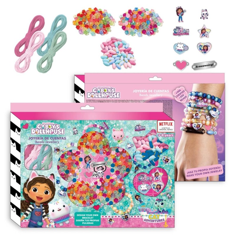 Set de manualidades pulseras gabbys dollhouse - CI-2500003476 - Cerdá - GABBYÂ´S DOLLHOUSE