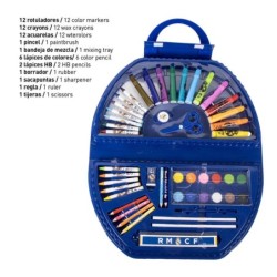 Set papeleria 50 piezas coloreables s real madrid - CI-2700001940 - Cerdá - REAL MADRID