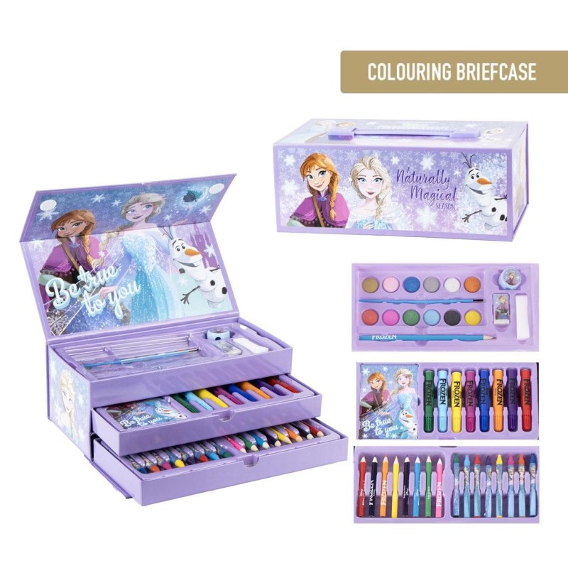 Set papeleria coloreable en maletin  frozen - CI-2700001768 - Cerdá - FROZEN