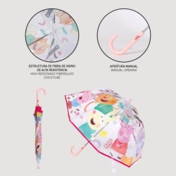 Paraguas manual poe burbuja peppa pig - CI-2400000719 - Cerdá - PEPPA PIG