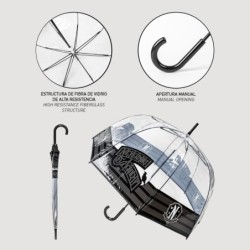 Paraguas manual poe adulto wednesday - CI-2400000806 - Cerdá - WEDNESDAY