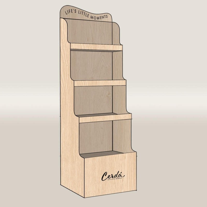 Display expositor vacio  carton baldas papeleria - CI-9800000408 - Cerdá - SIN PERSONAJE