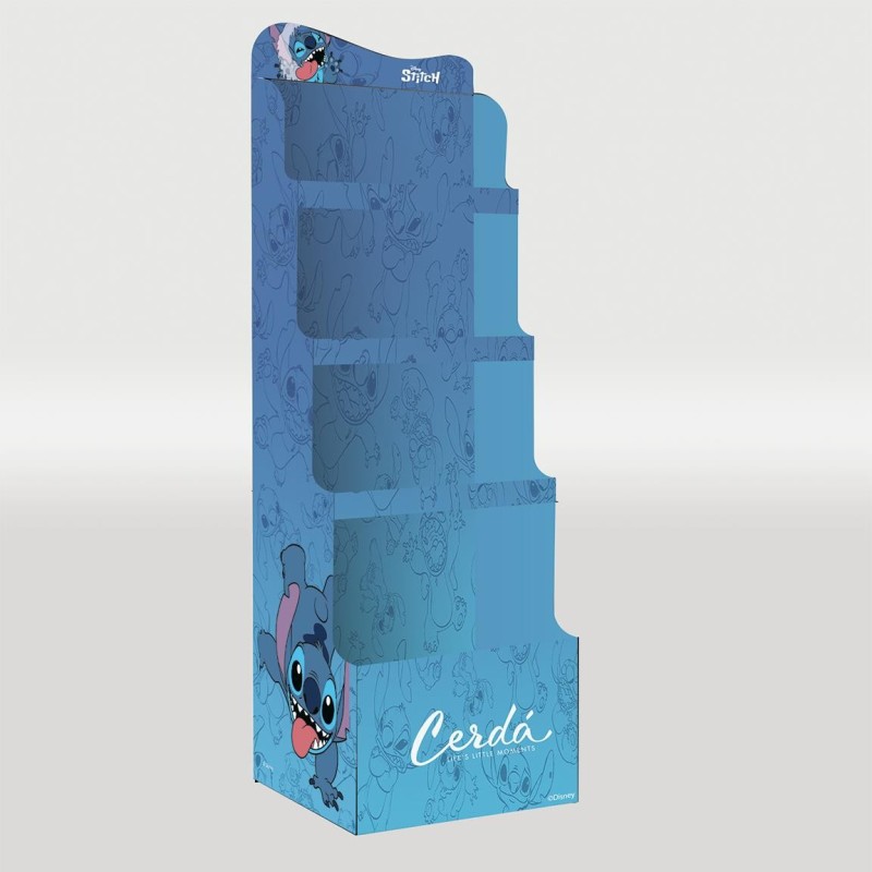 Display expositor vacio  carton baldas papeleria  stitch - CI-9800000413 - Cerdá - STITCH