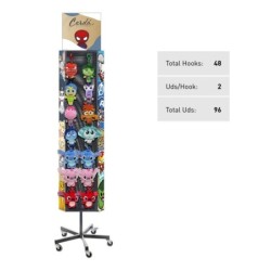 Display expositor vacio  de metal bag clip - CI-9800000419 - Cerdá - SIN PERSONAJE