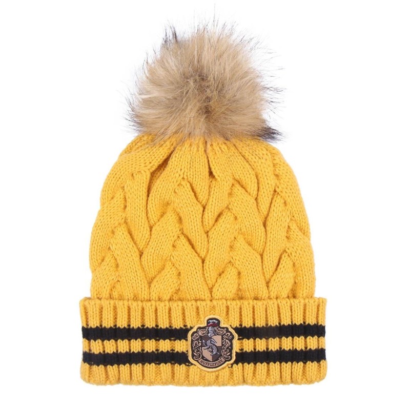 Gorro tricot pompom harry potter hufflepuff - CI-2200009660 - Cerdá - HARRY POTTER