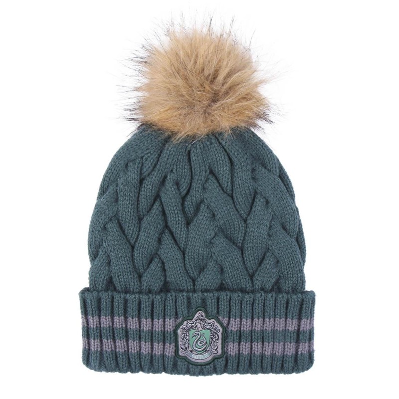 Gorro tricot pompom harry potter slytherin - CI-2200009659 - Cerdá - HARRY POTTER