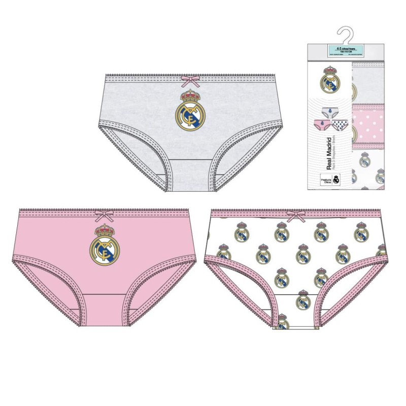 Pack 3 braguitas single jersey  real madrid - CI-2900003006 - Cerdá - REAL MADRID
