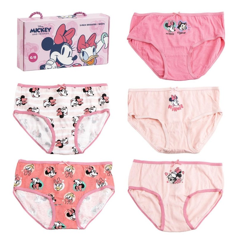 Pack 5 braguitas single jersey  minnie - CI-2900002516 - Cerdá - MINNIE