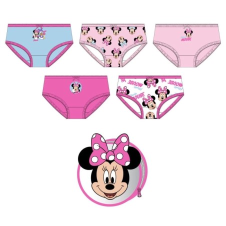 Pack braguitas single jersey en neceser  minnie - CI-2900003320 - Cerdá - MINNIE
