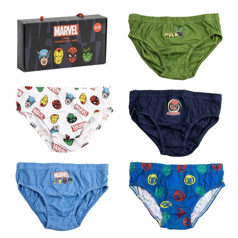 Pack 5 calzoncillos single jersey  marvel - CI-2900002522 - Cerdá - MARVEL