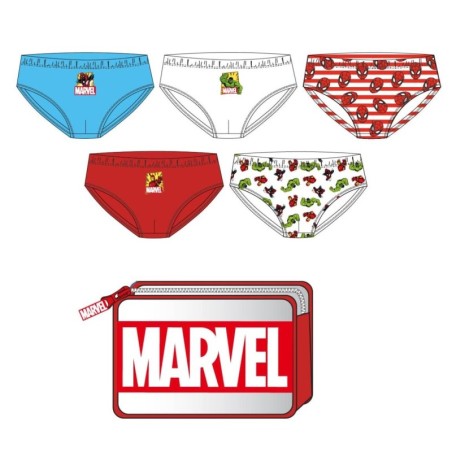 Pack calzoncillos single jersey en neceser  marvel - CI-2900003318 - Cerdá - MARVEL