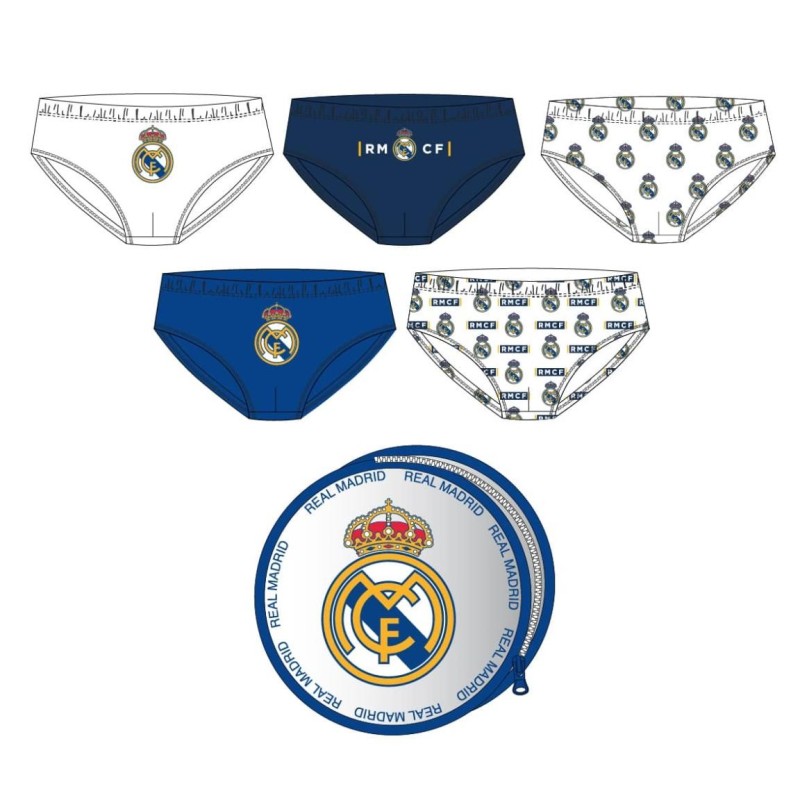 Pack calzoncillos single jersey en neceser  real madrid - CI-2900003319 - Cerdá - REAL MADRID