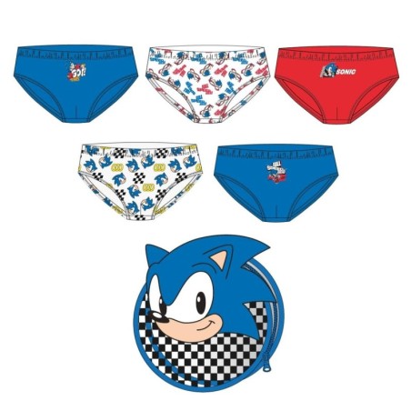 Pack calzoncillos single jersey en neceser  sonic - CI-2900003317 - Cerdá - SONIC