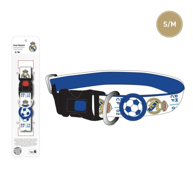 Collar para perros s/m real madrid - CI-2800001872 - Cerdá - REAL MADRID