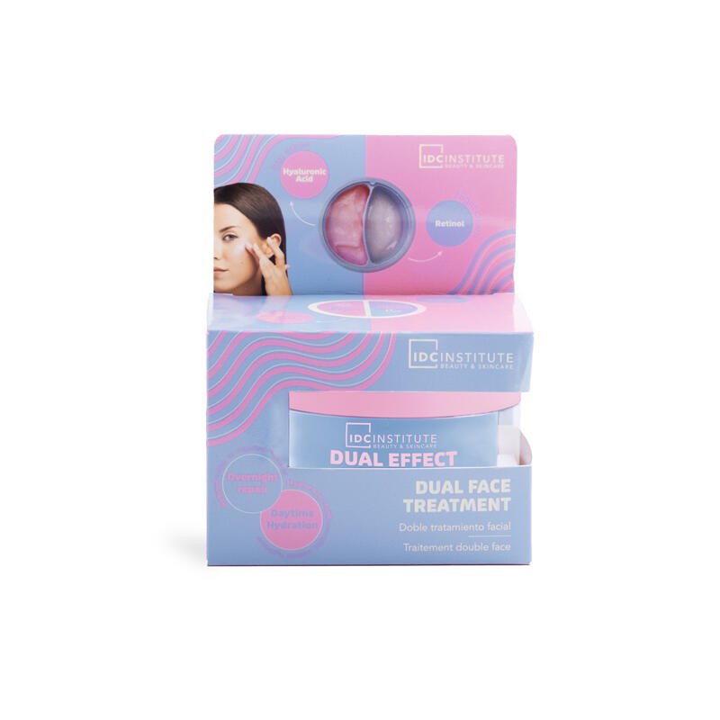 Crema facial Dual Effect Day & Night: Ac. Hialurónico&Retinol-CIDC-90380-IDC INSTITUTE