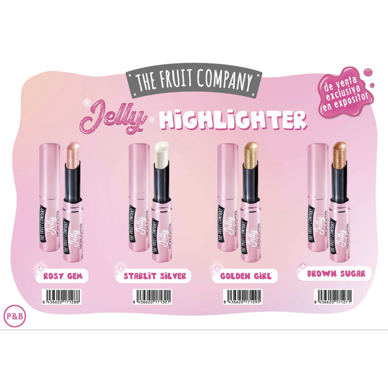 Expositor sobremesa surtido Iluminador en gelatina rostro y escote 48 unidades+ 4 Tester-TFC-25870000-The Fruit Company