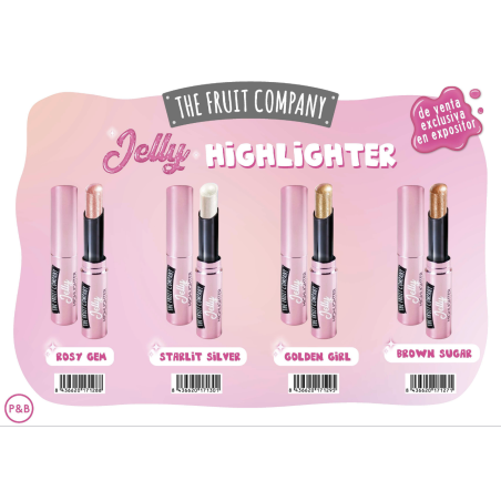 Expositor sobremesa surtido Iluminador en gelatina rostro y escote 48 unidades+ 4 Tester-TFC-25870000-The Fruit Company