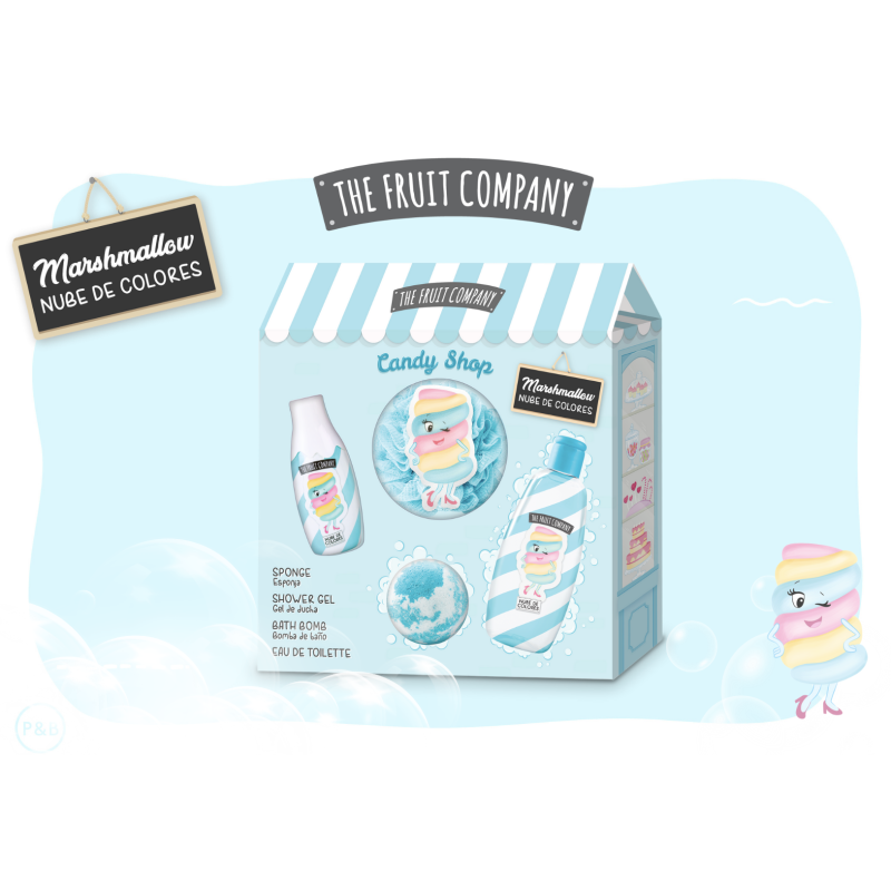 Set regalo Candy Nube de colores (colonia + gel de ducha + bomba de baño+esponja)-CTFC-25640215-The Fruit Company