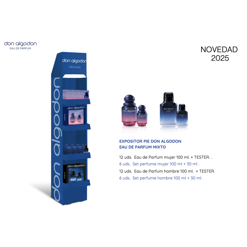 Expositor pie EDP mixto don algodón-DA-28783001-Don Algodón