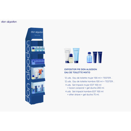 Expositor pie 32 EDT mixto don algodón-DA-25783000-Don Algodón