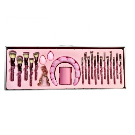 Set maquillaje profesional completo MakeUp Tools Pink Glitter-DD-021012A-ddonna