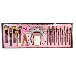 Set maquillaje profesional completo MakeUp Tools Silver Glitter-DD-021012B-ddonna