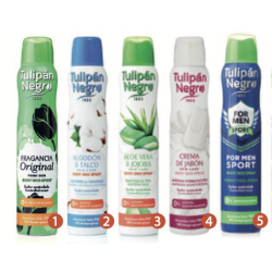 Mix deo spray tulipan negro...