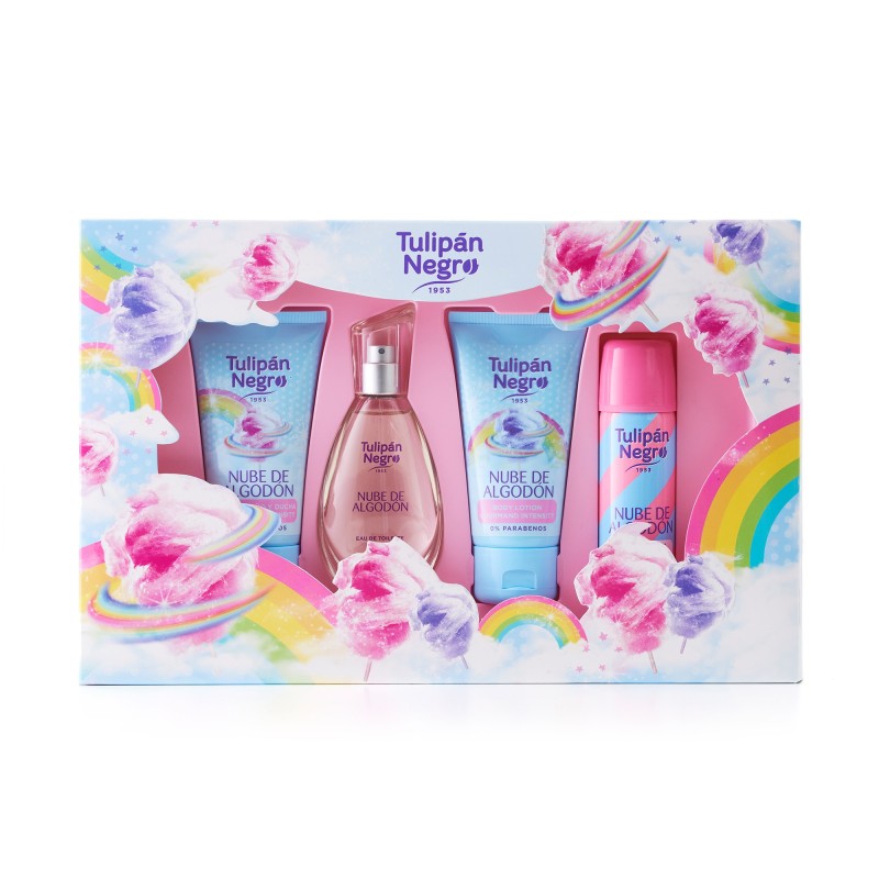 Estuche tulipan negro nube de algodon 4 pzas-TN-99440001-tulipan negro