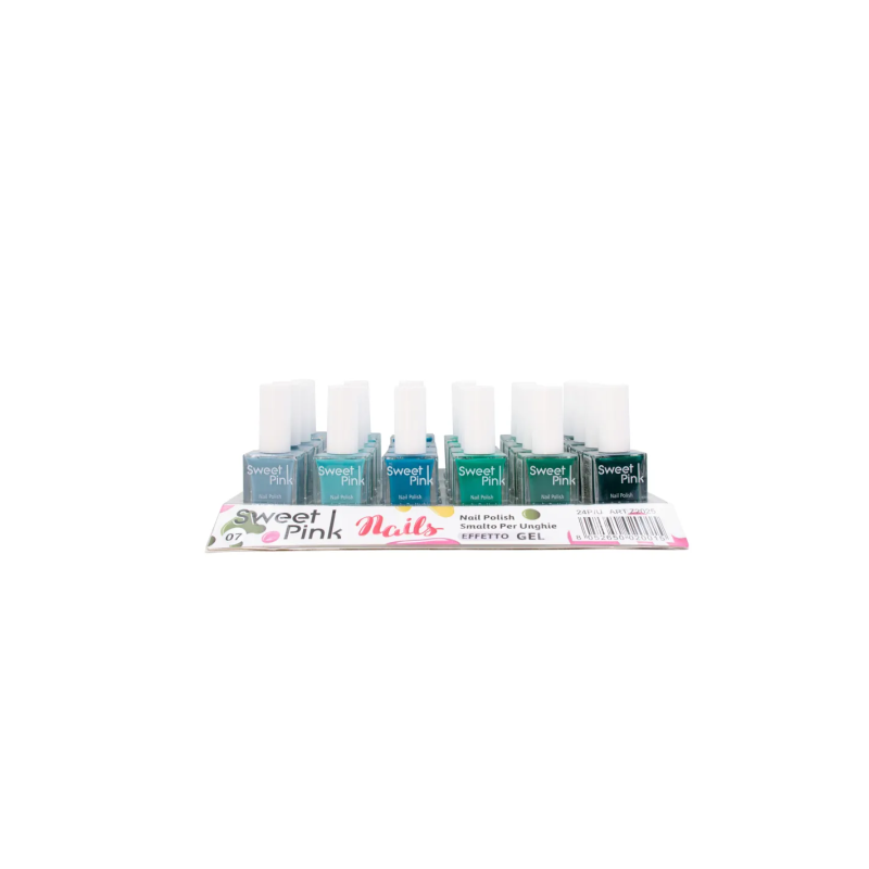 Pack 24 Esmaltes de Uñas Efecto Gel (Colores Variados) Sweet Pink N7-Z2025-7
