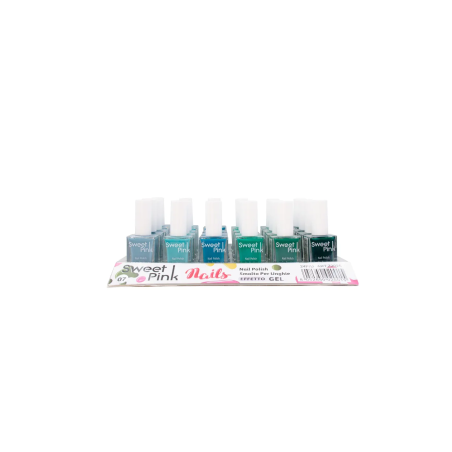 Pack 24 Esmaltes de Uñas Efecto Gel (Colores Variados) Sweet Pink N7-Z2025-7