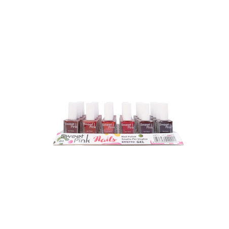 Pack 24 Esmaltes de Uñas Efecto Gel (Colores Variados) Sweet Pink N4-Z2025-4
