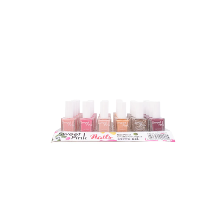 Pack 24 Esmaltes de Uñas Efecto Gel (Colores Variados) Sweet Pink N4-Z2025-1