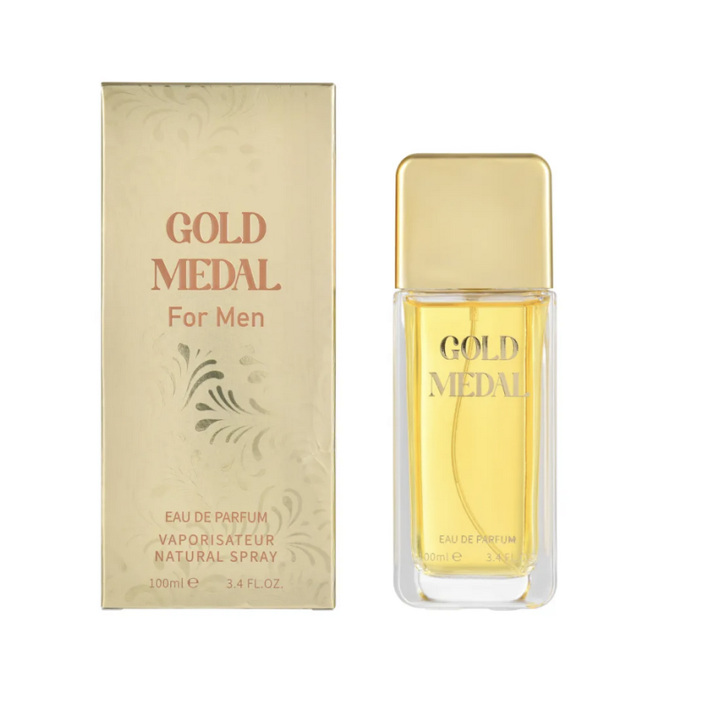 Agua de perfume con vaporizador para hombre GOLD MEDAL 100 ml X2005-7