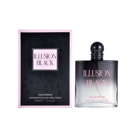 Agua de perfume con vaporizador para mujer ILLUSION BLACK 100 ml X2005-6