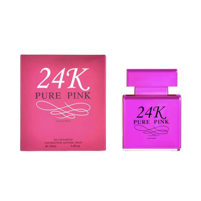 Agua de perfume con vaporizador para mujer 24K Pure Pink  100 ml X1070-1