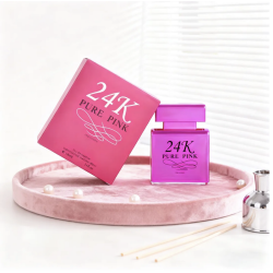 Agua de perfume con vaporizador para mujer 24K Pure Pink  100 ml X1070-1