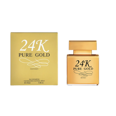 Agua de perfume con vaporizador para mujer 24K Pure Gold 100 ml X1070-2