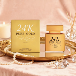 Agua de perfume con vaporizador para mujer 24K Pure Gold 100 ml X1070-2