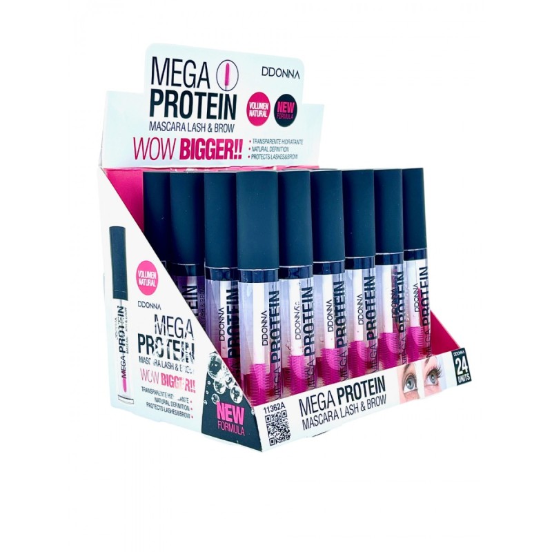 Máscara pestañas mega protein transparent-DD-11362A-ddonna