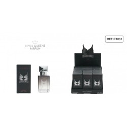 Agua de perfume Invincible 30 ml con Incluye expositor de sobremesa -RQ-RT001P-Reyes Queens
